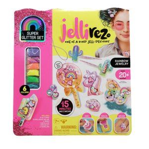 NEW JelliRez Super Glitter Rainbow Jewelry Design